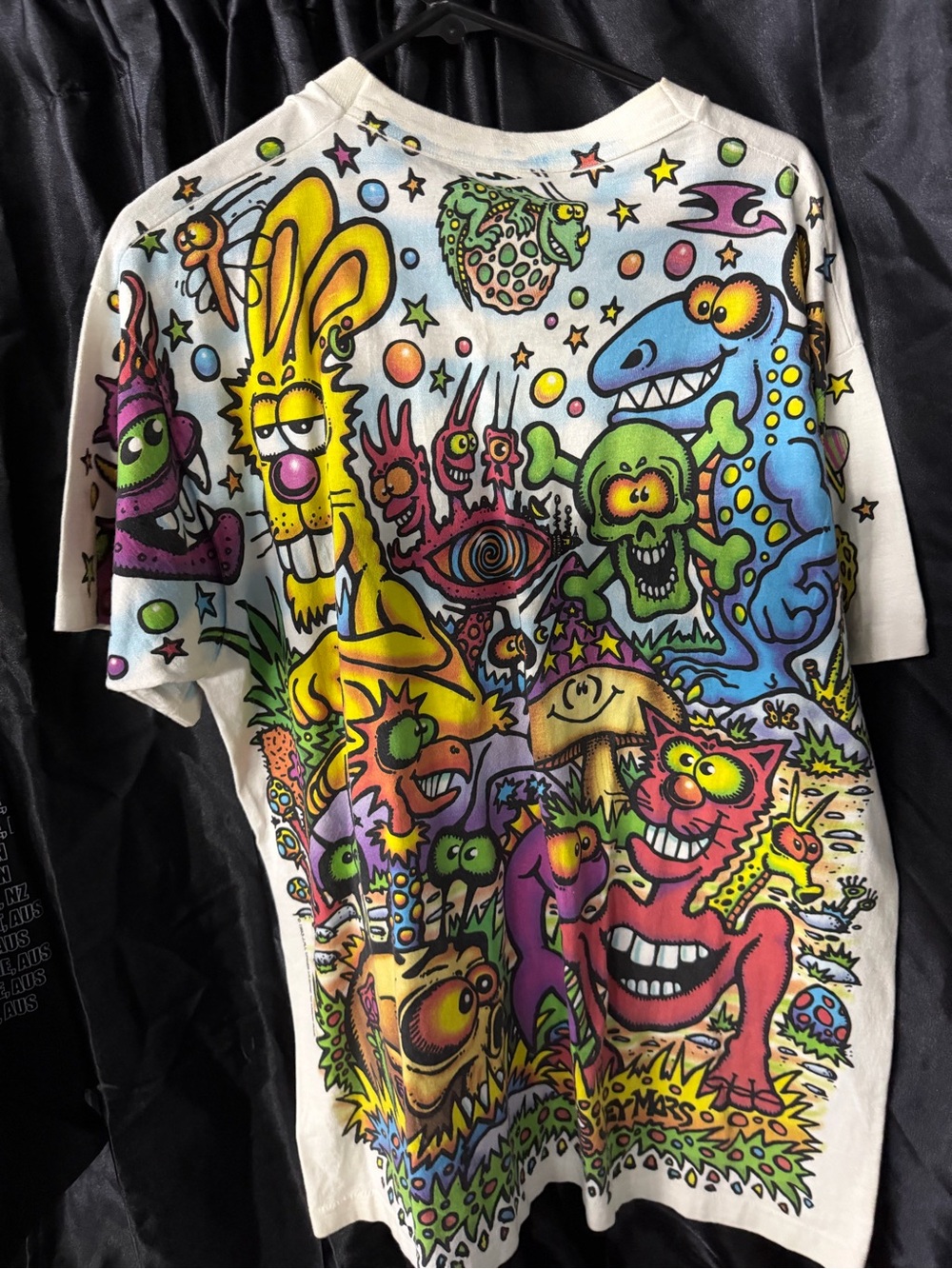 Vintage 1993 Liquid Blue Joey Mars Zidzoii Psychedelic Art Shirt Size XL - Picture 3 of 3